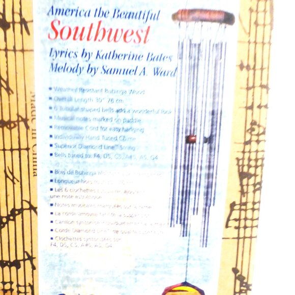 JW Stannard Fiji HAND TUNED WIND CHIMES America The Beautiful SOUTHWEST Bates - Picture 16 of 16